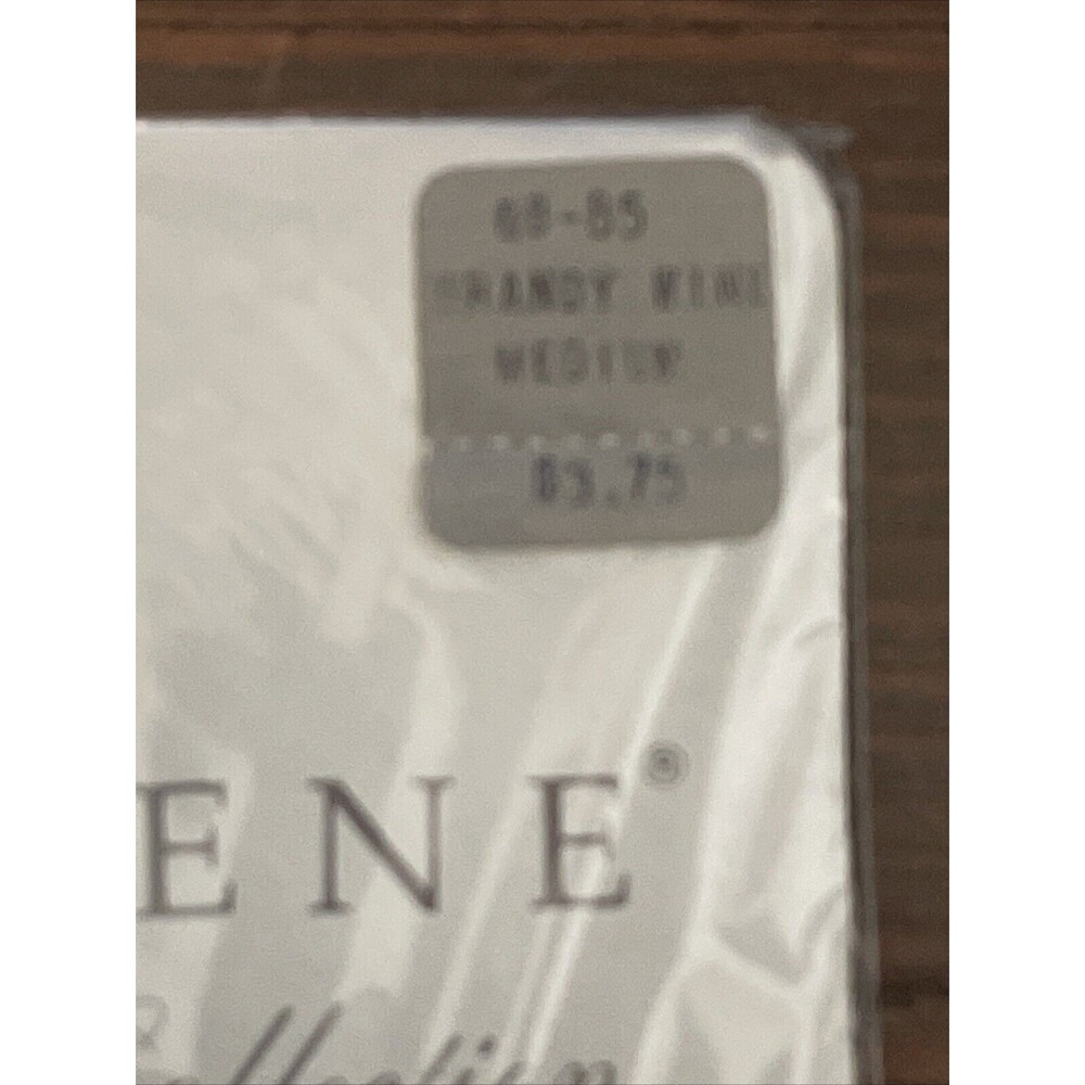 Vintage Geoffrey Beene Brandy Wine Medium Pantyhose NWT Sheer Executive Nylon - Picture 3 of 8